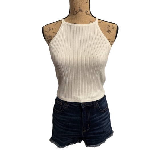 H&M Cropped Ribbed Tank Top - Picture 2 of 8